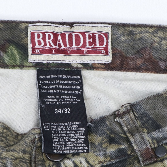 Vintage 90s Mossy Oak Camo Distressed Jeans - Picture 5 of 9